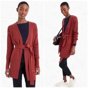 J. Crew Women's Tie Waist Cardigan Sweater L